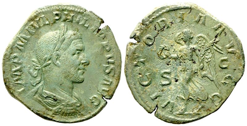 Philip i (244-249), Sestertius, Rome, Ad 244-249; Æ (g 17,79; MM 29)