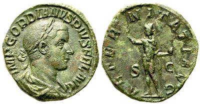 Gordian III (238-244), Sestertius, Rome, Ad 241-243; Æ (g 20,30; MM 28)