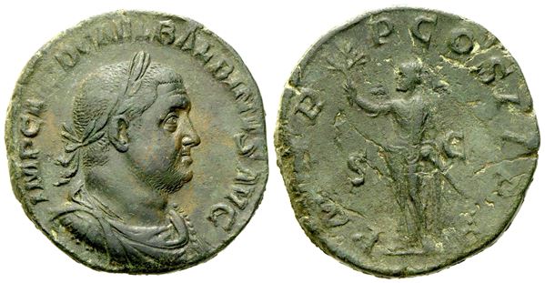 Balbinus (238), Sestertius, Rome, c. April - June AD 238; Æ (g 18,26; mm 30)