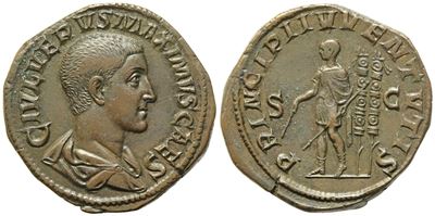 Maximus Caesar, Sestertius Struck Under Maximinus I, Rome, Ad 235-236; Æ (g 27,33; MM 32)