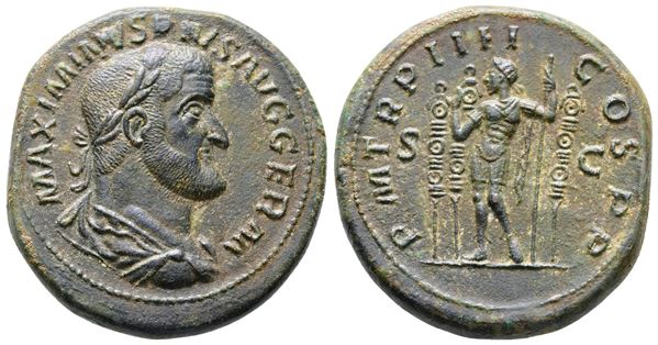 Maximinus I (235-238). Replica of Æ Sestertius (32mm, 22.67g).  - Auction Greek, Roman and Byzantine Coins	 - Bertolami Fine Art - Prague