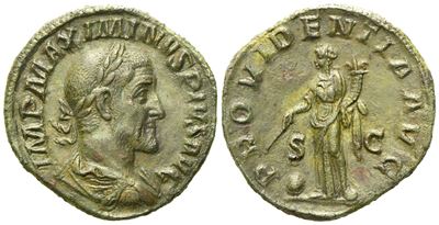 Maximinus i (235-238), Sestertius, Rome, Ad 235-236; Æ (g 16,64; MM 30)