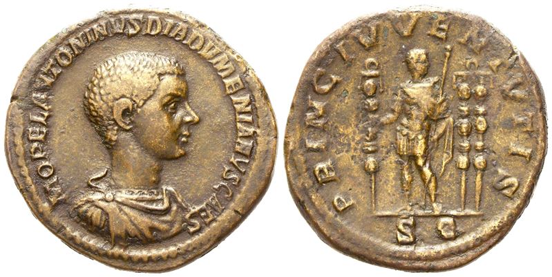 Diadumenian Caesar, Sestertius Struck Under Macrinus, Rome, Ad 217-218; Æ (g 25,50; MM 32)