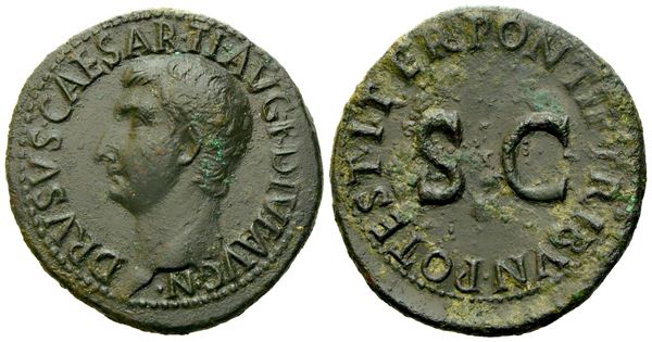 Drusus Minor, As struck under Tiberius, Rome, AD 21-22; Æ (g 11,18; mm 29)