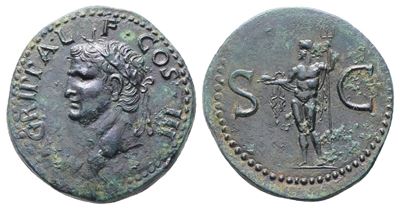 Agrippa (died 12 Bc). Æ As (28mm, 11.06g).
