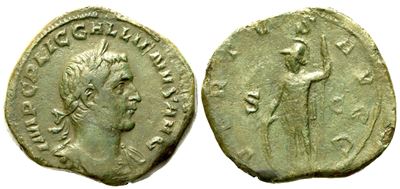 Gallienus (253-268), Sestertius, Rome, Ad 254; Æ (g 20,32; MM 32)