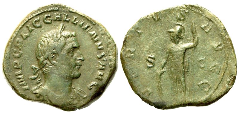 Gallienus (253-268), Sestertius, Rome, Ad 254; Æ (g 20,32; MM 32)