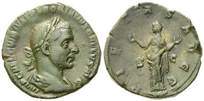 Trebonianus Gallus (251-253), Sestertius, Rome, Ad 251-253; Æ (g 18,48; MM 28)