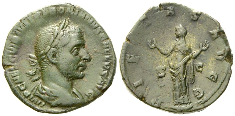 Trebonianus Gallus (251-253), Sestertius, Rome, Ad 251-253; Æ (g 18,48; MM 28)