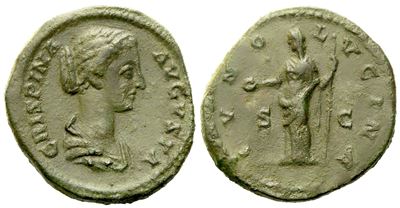 Crispina, Dupondius Or As Struck Under Commodus, Rome, C. Ad 178-191; Æ (g 12,65; MM 26)