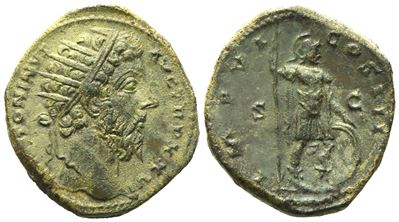 Marcus Aurelius (161-180), Dupondius, Rome, Ad 171-172; Æ (g 15,21; MM 27)