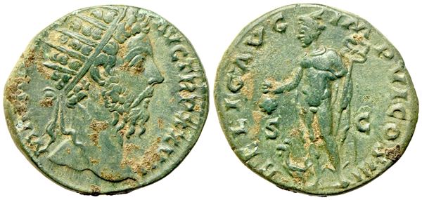 Marcus Aurelius (161-180), Dupondius, Rome, AD 172-173; Æ (g 8,24; mm 24)