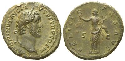 Antoninus Pius (138-161), As, Rome, Ad 140-144; Æ (g 10,81; MM 28)