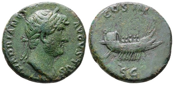 Hadrian (117-138). Æ As (26mm, 10.62g).