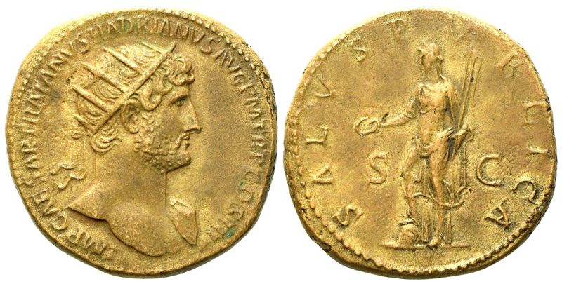 Hadrian (117-138), Dupondius, Rome, Ad 119-123; Æ (g 14,64; MM 26)
