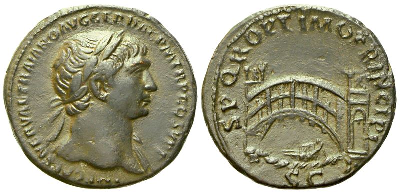 Trajan (98-117), As, Rome, Ad 103-111; Æ (g 9,35; MM 27)