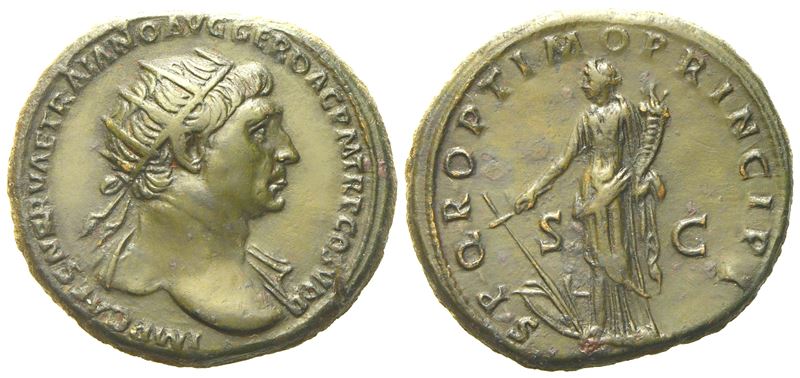 Trajan (98-117), Dupondius, Rome, Ad 103-111; Æ (g 13,37; MM 27)