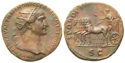 Trajan (98-117), Dupondius, Rome, Ad 103-111; Æ (g 12,93; MM 26)