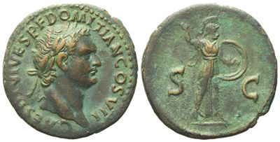 Domitian Caesar, Dupondius Or As Struck Under Titus, Rome, Ad 80-81; Æ (g 9,80; MM 26)