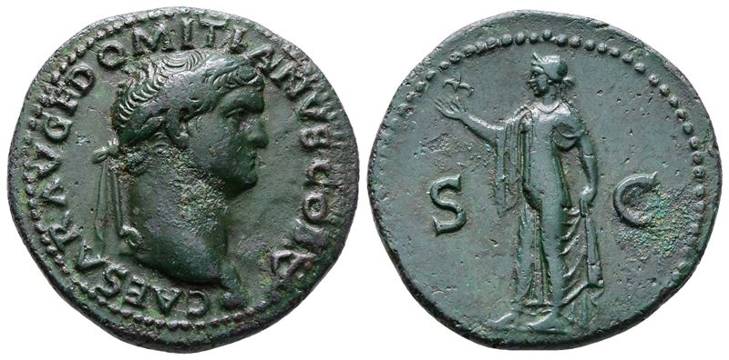Domitian (caesar, 69-81). Æ As (28mm, 9.90g).