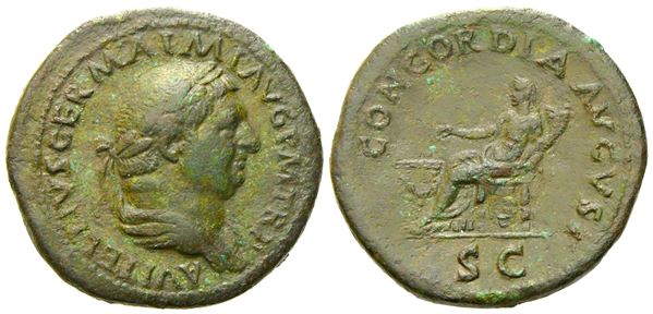 Vitellius (69), Dupondius, Rome, late April-20 December AD 69; Æ (g 14,10; mm 28,9)
