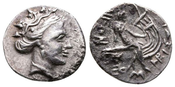 Euboia, Histiaia, 3rd-2nd centuries BC. AR Tetrobol (16mm, 1.99g).