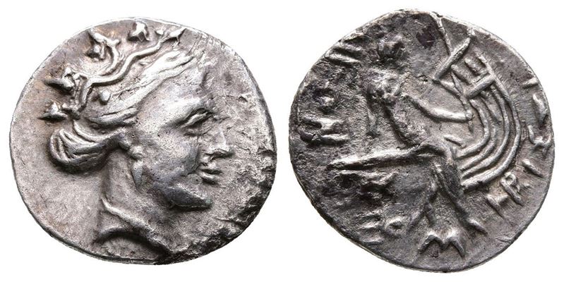 Euboia, Histiaia, 3rd-2nd Centuries Bc. Ar Tetrobol (16mm, 1.99g).
