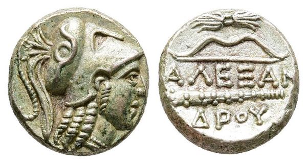 Kings of Macedon, Alexander III 'the Great' (336-323 BC). Replica of 1/4 Stater (10mm, 1.20g).