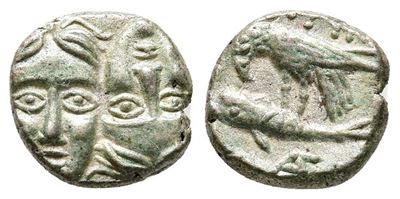 Moesia, Istros, 4th Century Bc. Replica Of Ar Diobol (10mm, 1.11g).