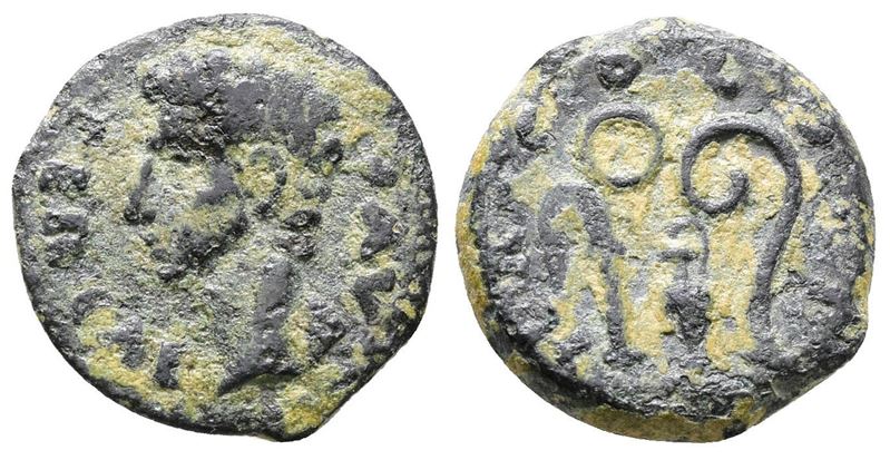 Augustus (27 Bc-ad 14). Spain, Julia Traducta. Æ Quadrans (16mm, 2.10g).