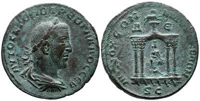 Trebonianus Gallus (251-253). Seleucis And Pieria, Antioch. Æ