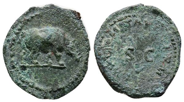 Domitian (81-96). Æ Quadrans (19mm, 1.92g).