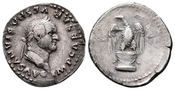 Vespasian (69-79). AR Denarius (19mm, 3.33g).  - Auction Greek, Roman and Byzantine Coins	 - Bertolami Fine Art - Prague