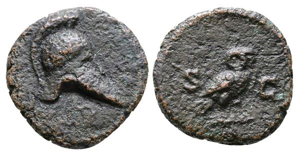 Anonymous, time of Domitian to Antoninus Pius. Æ Quadrans (15mm, 2.37g).  - Auction Greek, Roman and Byzantine Coins	 - Bertolami Fine Art - Prague