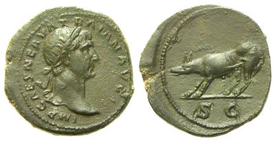 Trajan (98-117), Quadrans, Rome, C. Ad 109; Æ (g 2,84; MM 16)