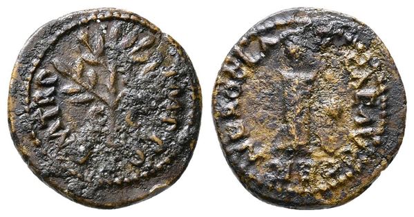 Nero (54-68). Æ Quadrans (15mm, 1.84g).  - Auction Greek, Roman and Byzantine Coins	 - Bertolami Fine Art - Prague