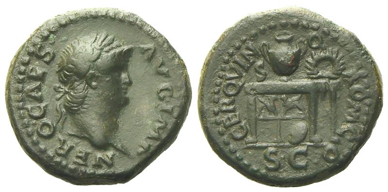 Nero (54-68), Semis, Rome, c. AD 64; Æ (g 4,46; mm 17)