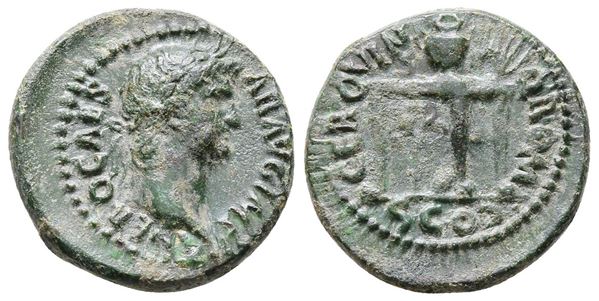 Nero (54-68). Æ Semis (19mm, 4.07g).