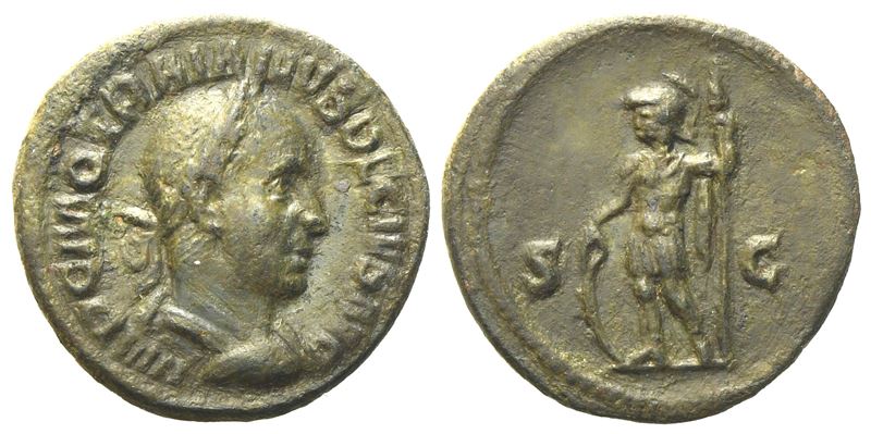 Trajan Decius (249-251), Semis, Rome, Ad 249-251; Æ (g 3,35; MM 18)