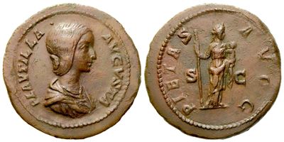 Plautilla, As Struck Under Caracalla, Rome, Ad 202-205; Æ (g 9,30; MM 26)