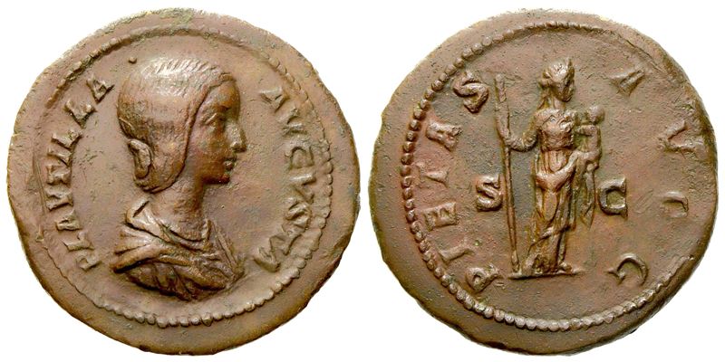 Plautilla, As Struck Under Caracalla, Rome, Ad 202-205; Æ (g 9,30; MM 26)