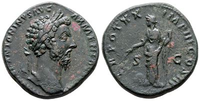 Marcus Aurelius (161-180). Æ Sestertius (31 MM, 20.51 G).