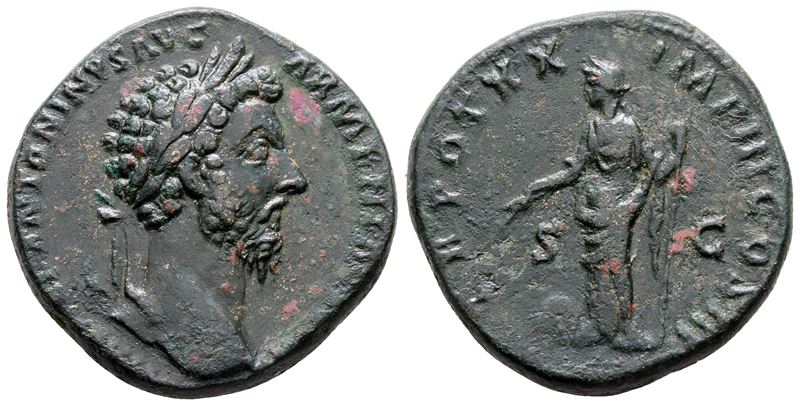 Marcus Aurelius (161-180). Æ Sestertius (31 MM, 20.51 G).