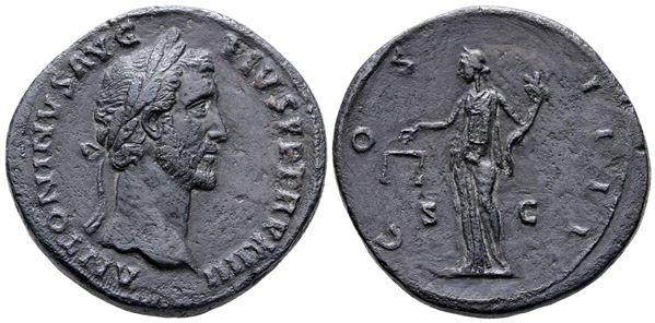 Antoninus Pius (138-161). Æ Sestertius (33 mm, 26.18 g).