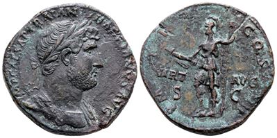Hadrian (117-138). Æ Sestertius (33 MM, 25.64 G).