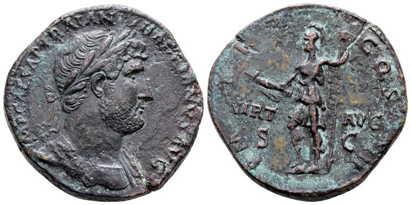 Hadrian (117-138). Æ Sestertius (33 MM, 25.64 G).