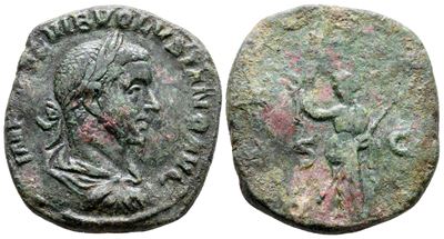 Volusian (251-253). Æ Sestertius (31 MM, 16.40 G).
