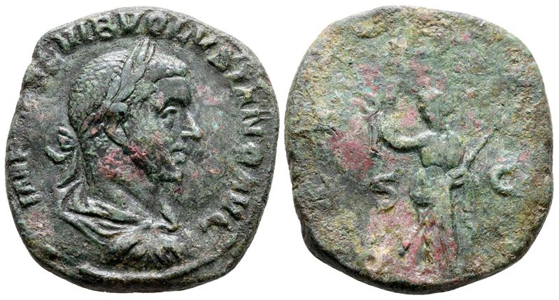 Volusian (251-253). Æ Sestertius (31 MM, 16.40 G).