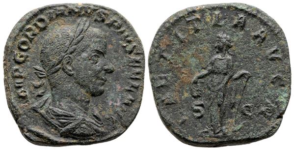 Gordian III (238-244). Æ Sestertius (30 mm, 19.09 g).  - Auction Greek, Roman and Byzantine Coins	 - Bertolami Fine Art - Prague