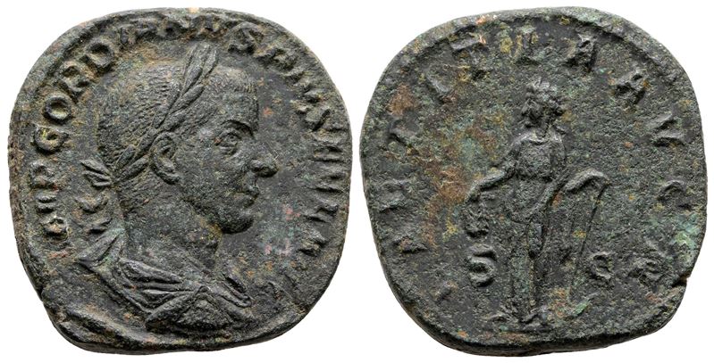 Gordian III (238-244). Æ Sestertius (30 MM, 19.09 G).